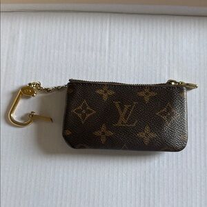 Authentic Louis Vuitton Brown Monogram Key Holder card holder